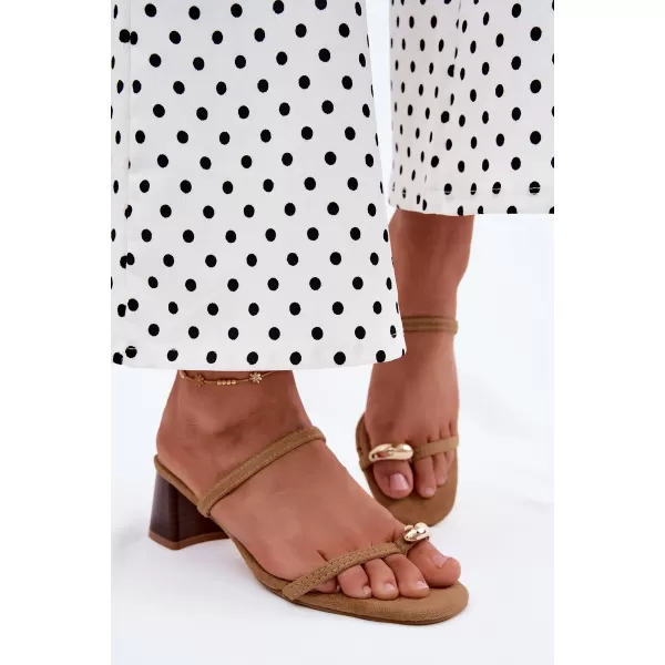  Dámské pantofle BOTO 22-391 KHAKI 