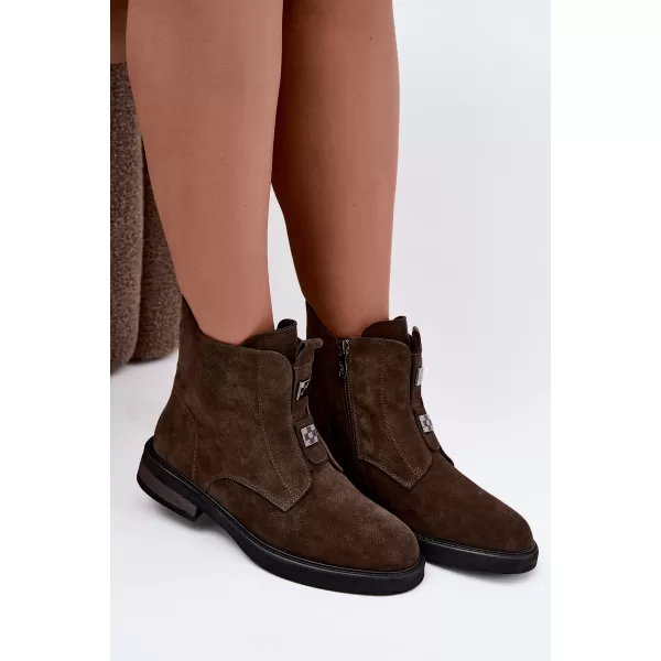  Dámské boty D&A CR62-3334 KHAKI 