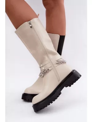 Dámské kozačky BOTO C-187 BEIGE