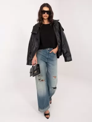 Dámské tričko RUE PARIS RV-BZ-A1230.12 BLACK