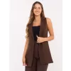 Dámská vesta RUE PARIS IT-KZ-FL5069.84 BROWN