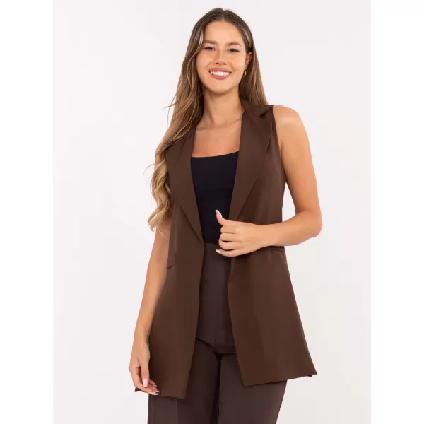  Dámská vesta RUE PARIS IT-KZ-FL5069.84 BROWN 