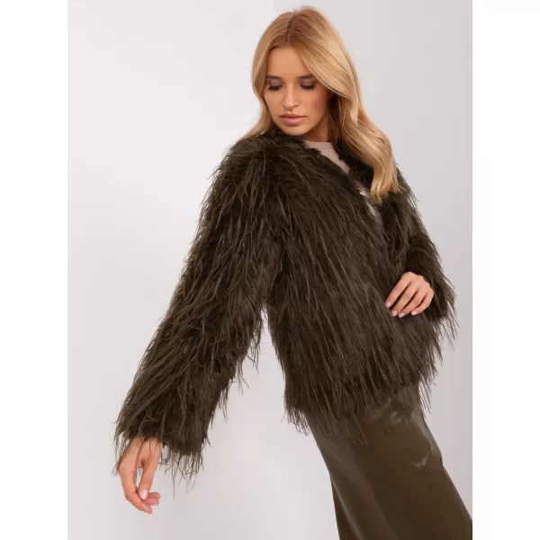  Dámská bunda WOOL FASHION ITALIA AT-KR-2359.96P KHAKI 