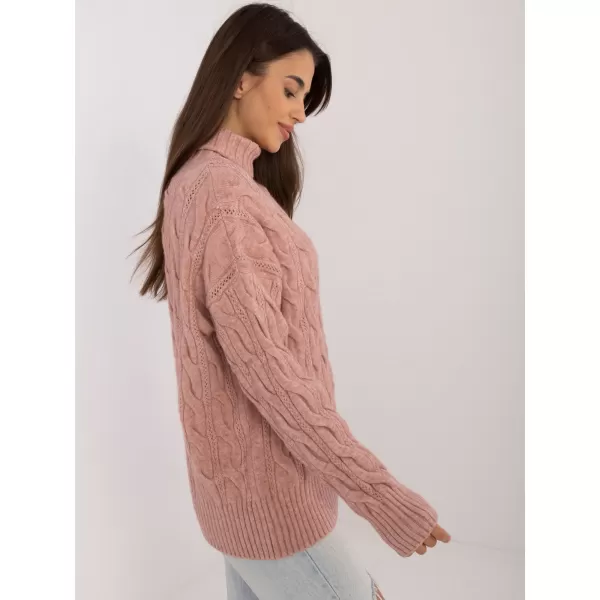  Dámský svetr WOOL FASHION ITALIA AT-SW-23445.00 DARK PINK 