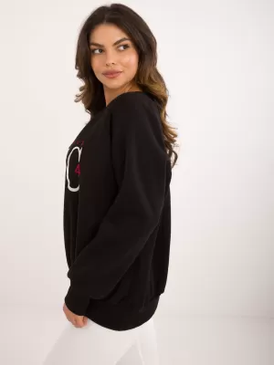 Dámská mikina MY RED LIPS EM-BL-857.88 NOIRE