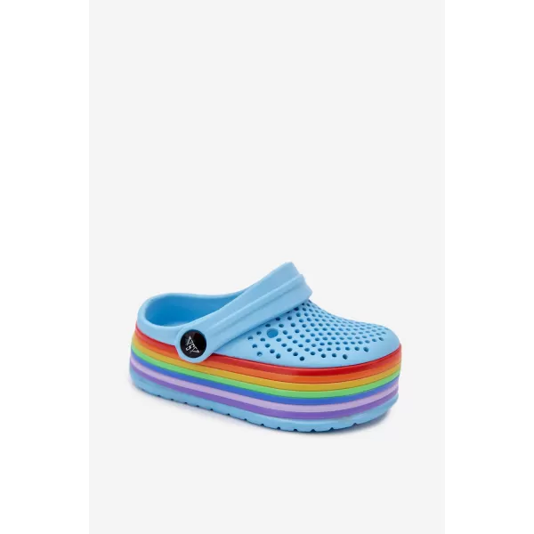  Dětské pantofle BOTO D2016/D2015 LIGHT BLUE 