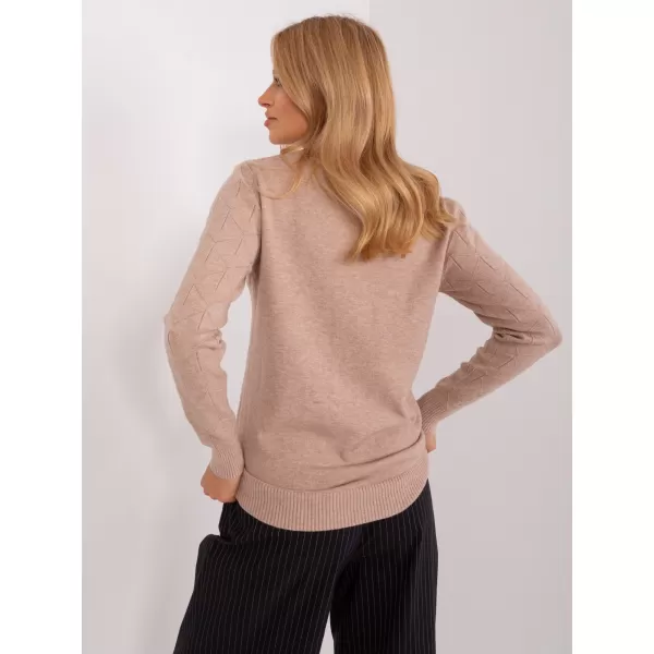  Dámský svetr WOOL FASHION ITALIA AT-SW-232901.25X DARK BEIGE 