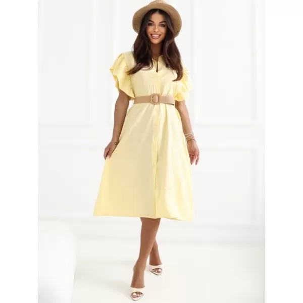  Dámské šaty ITALY MODA MI-SK-82970.86 BRIGHT YELLOW 