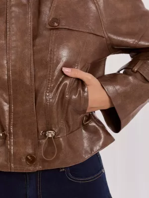 Dámská bunda ITALY MODA IR-KR-AY1007.97P BROWN