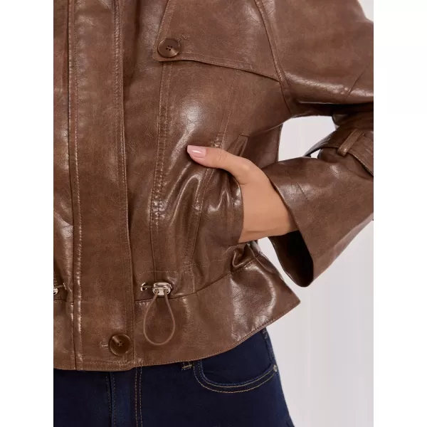  Dámská bunda ITALY MODA IR-KR-AY1007.97P BROWN 