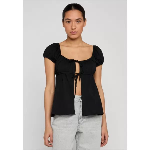  Dámské tričko URBAN CLASSICS TB8177-00007 BLACK 