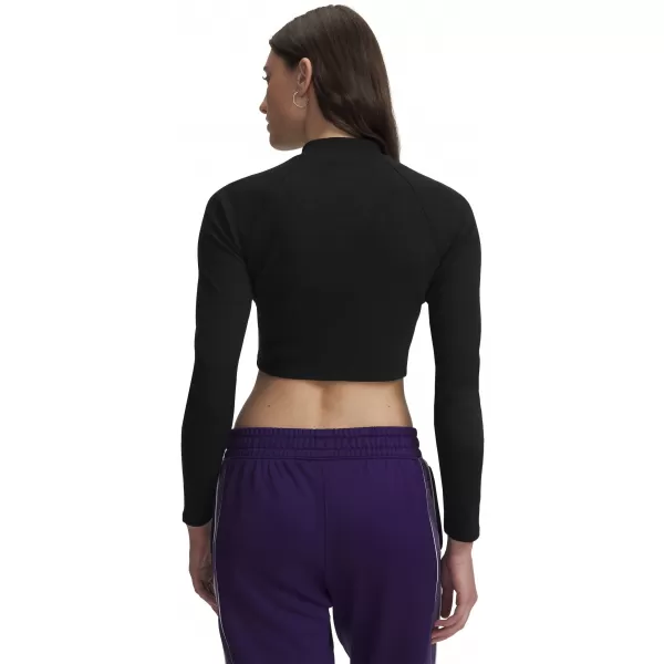  Dámské triko UNDER ARMOUR UA RIV RIB MOCK LS 6014795-008 ČERNÁ 