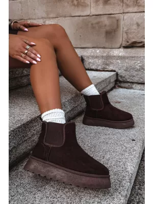 Dámské boty BIG STAR SHOES UU274174 BROWN/BEIGE SHADOWS