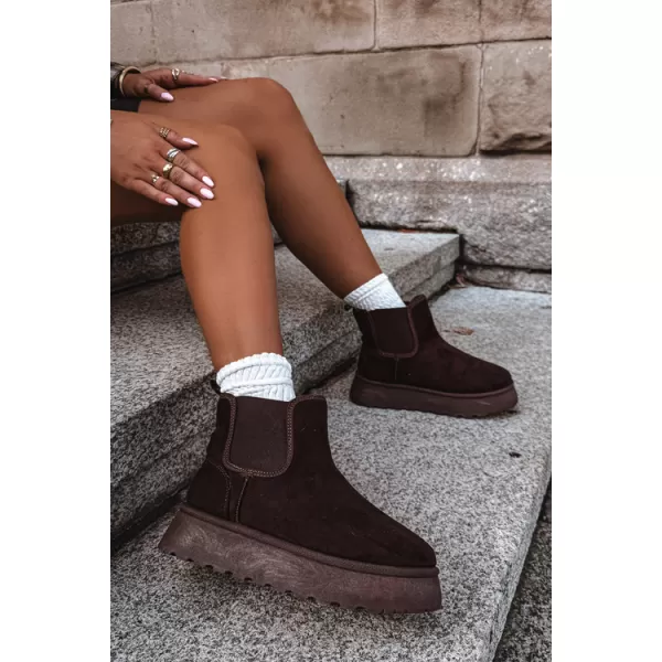  Dámské boty BIG STAR SHOES UU274174 BROWN/BEIGE SHADOWS 