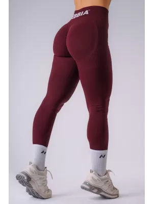 Dámské legíny NEBBIA FLOW SEAMLESS 496 BORDO