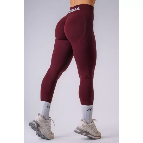  Dámské legíny NEBBIA FLOW SEAMLESS 496 BORDO 