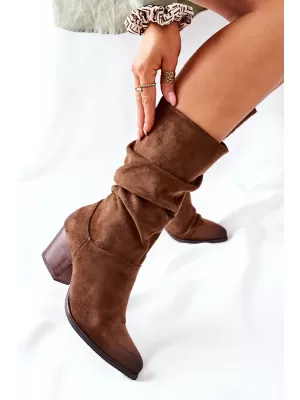 Dámské kozačky VINCEZA 58597 BROWN