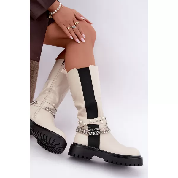 Dámské kozačky BOTO C-187 BEIGE 