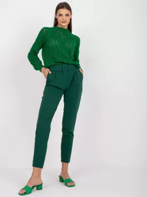 Dámské kalhoty ITALY MODA DHJ-SP-12787.21X DARK GREEN