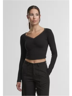Dámské tričko URBAN CLASSICS TB7729-00007 BLACK
