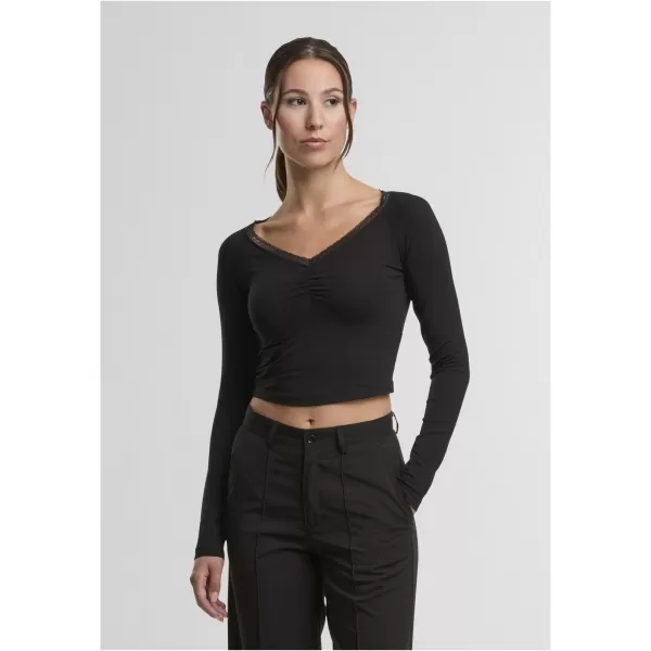  Dámské tričko URBAN CLASSICS TB7729-00007 BLACK 