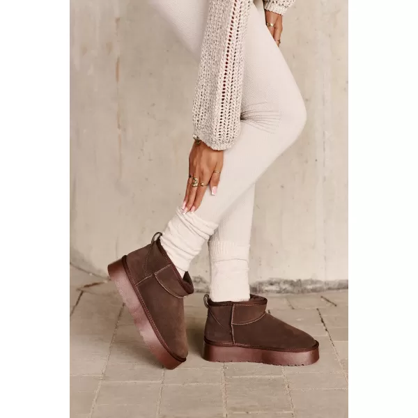  Dámské sněhule BOTO W5828 BROWN 