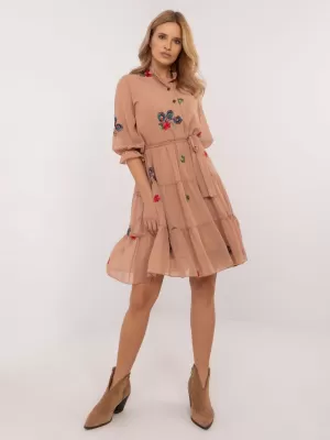Dámské šaty LAKERTA LK-SK-509768.34 CAMEL