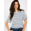 Dámské tričko RUE PARIS RV-TS-A1087.74 WHITE-NAVY