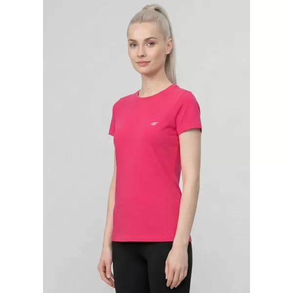  Dámské triko 4F 4FWAW25TFTSF1527 DARK PINK 