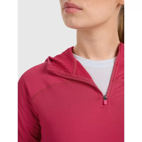  Dámská funkční mikina 4F 4FWAW25TFSWF591 DARK PINK 