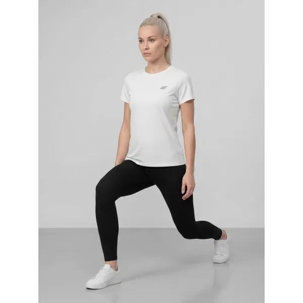  Dámské triko 4F 4FWMM00TTSHF3308 WHITE 