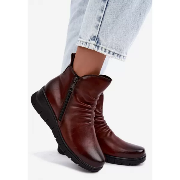  Dámské kotníkové boty VINCEZA 133117 BROWN 