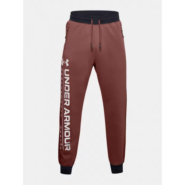  Pánské tepláky UNDER ARMOUR MEN'S UA RIVAL FLC AMP JGS 1357125-688 ČERVENÁ 
