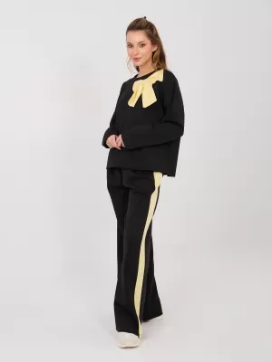 Dámská tepláková souprava RUE PARIS IT-KMPL-22220.69 BLACK
