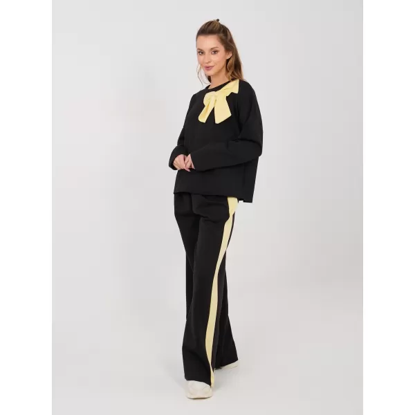  Dámská tepláková souprava RUE PARIS IT-KMPL-22220.69 BLACK 