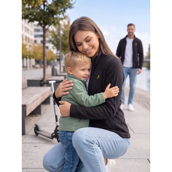  Dámská fleece mikina ALTISPORT ALW002853 ČERNOZLATÁ 