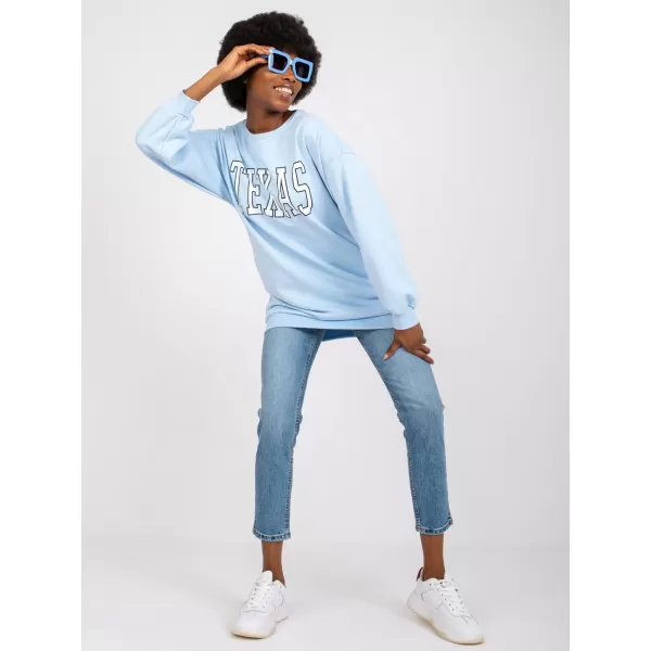  Dámská mikina EX MODA EM-BL-719.36 LIGHT BLUE 