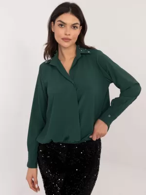Dámská košile ITALY MODA DHJ-KS-15260.96 DARK GREEN