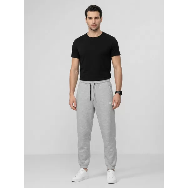  Pánské kalhoty 4F 4FWMM00TTROM1673 COLD LIGHT GREY MELANGE 