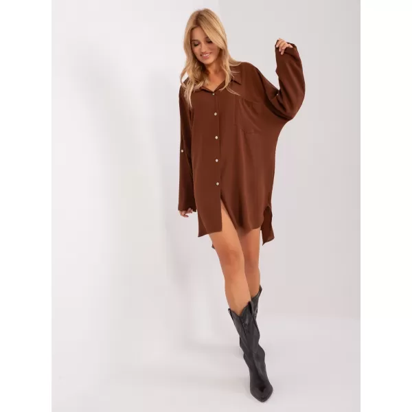  Dámské šaty ITALY MODA DHJ-SK-13938.02P BROWN 