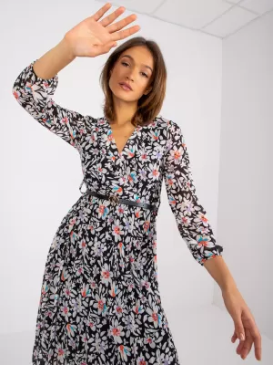 Dámské šaty ITALY MODA DHJ-SK-10536A-1.80 BLACK AND WHITE