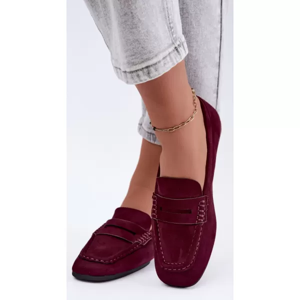  Dámské mokasíny BOTO D-307 BURGUNDY 