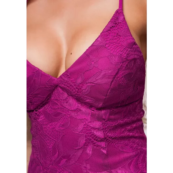  Dámské šaty LARICA LA-OM-DLR376 FUCHSIA 