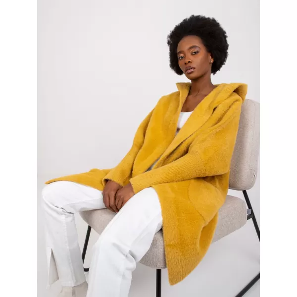  Dámský kabát FACTORY PRICE MBM-PL-1518.95P DARK YELLOW 