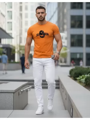 Pánské triko DSTREET ORANŽOVÁ