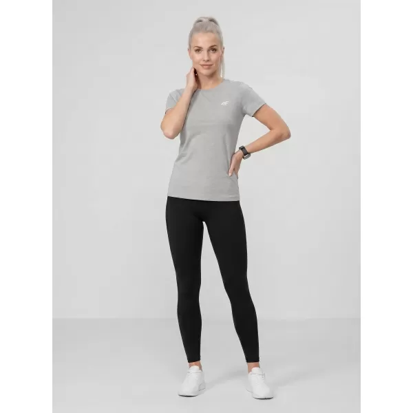  Dámské triko 4F 4FWMM00TTSHF3306 COLD LIGHT GREY MELANGE 
