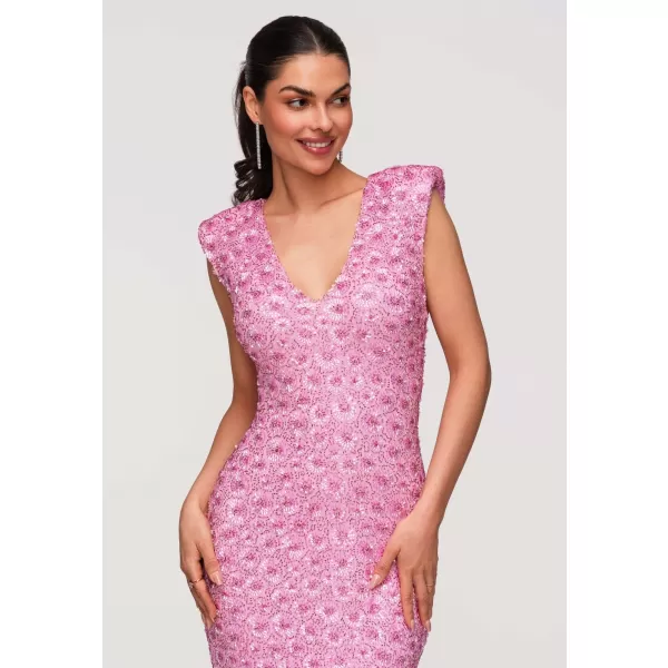  Dámské šaty LARICA LA-OM-DLR341 PINK 