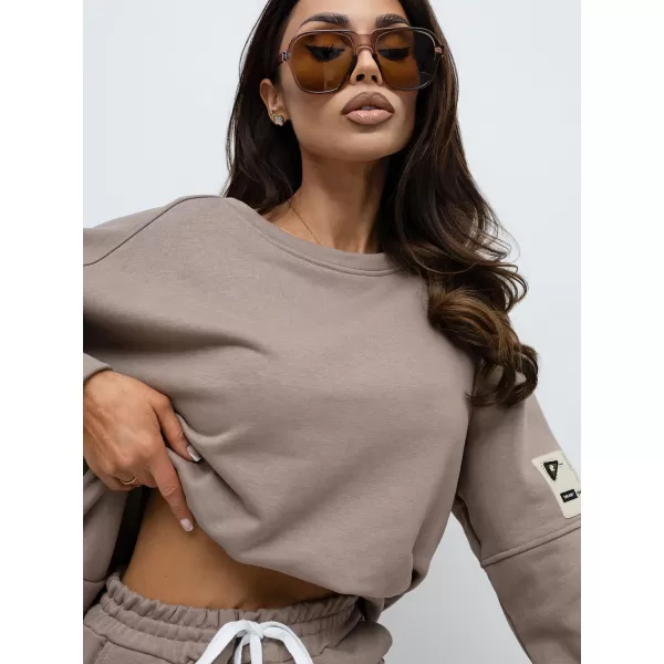  Dámský komplet RUE PARIS RV-KMPL-A1279.85 DARK BEIGE 