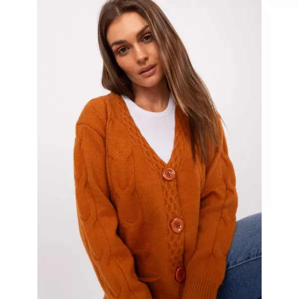  Dámský svetr WOOL FASHION ITALIA AT-SW-2241.36P LIGHT BROWN 