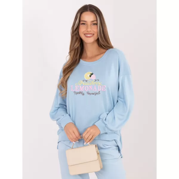  Dámská mikina RUE PARIS RV-BL-A1218.11P LIGHT BLUE 